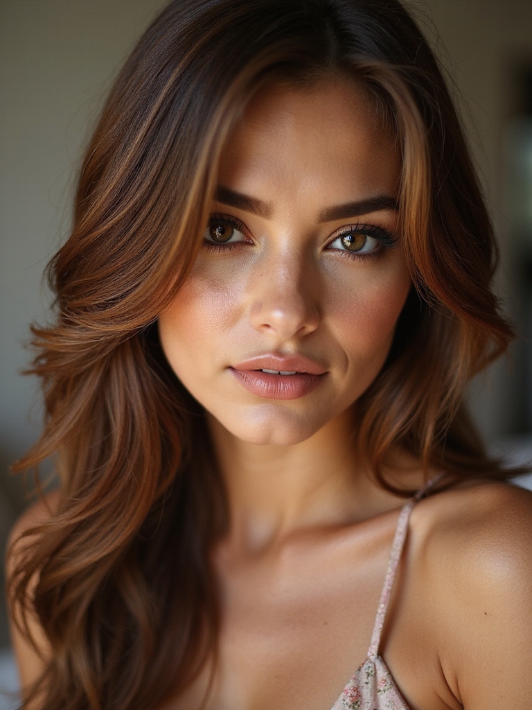 soft romantic side swept bangs