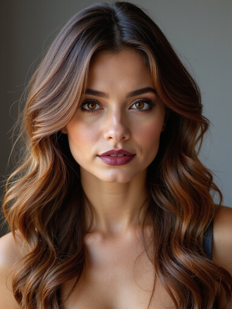 soft romantic side swept curls