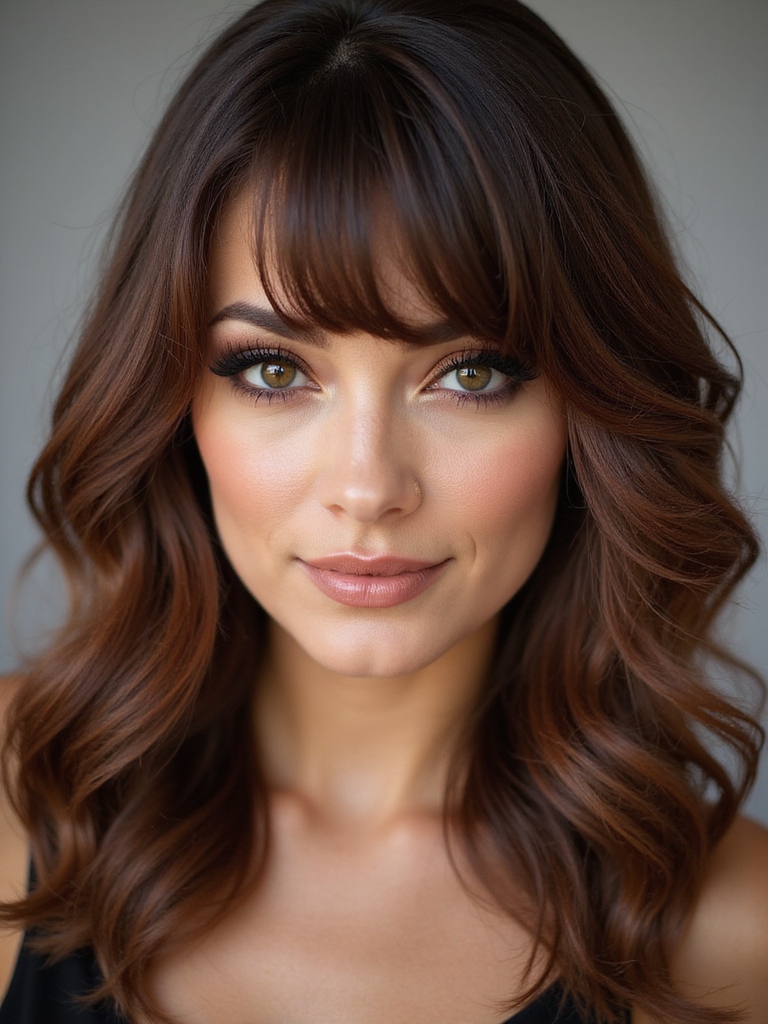 soft romantic side swept waves