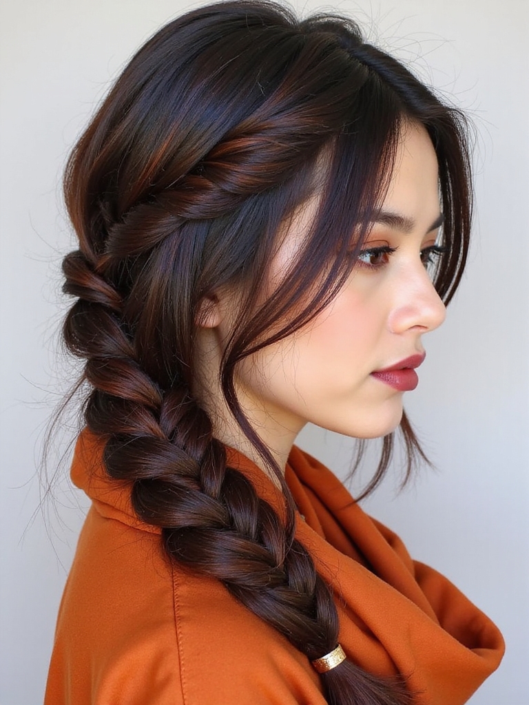 soft silk low side braid