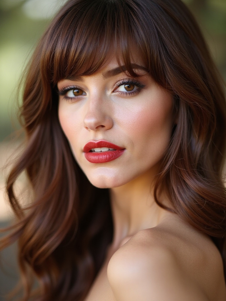 soft v shaped face framing