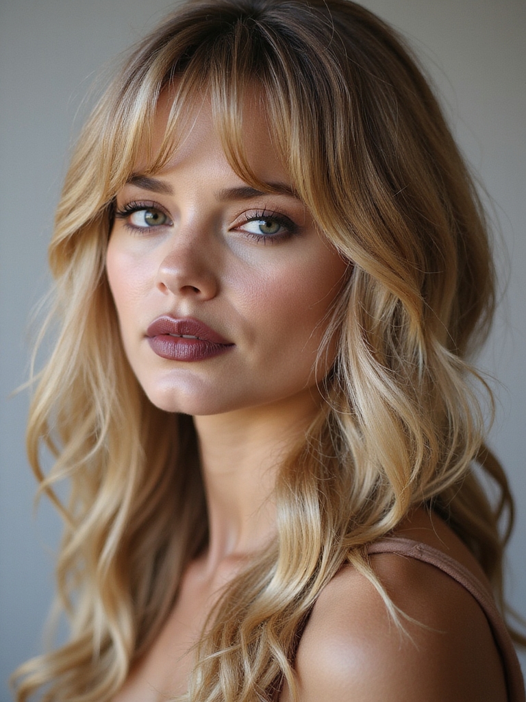 soft wispy airy bangs