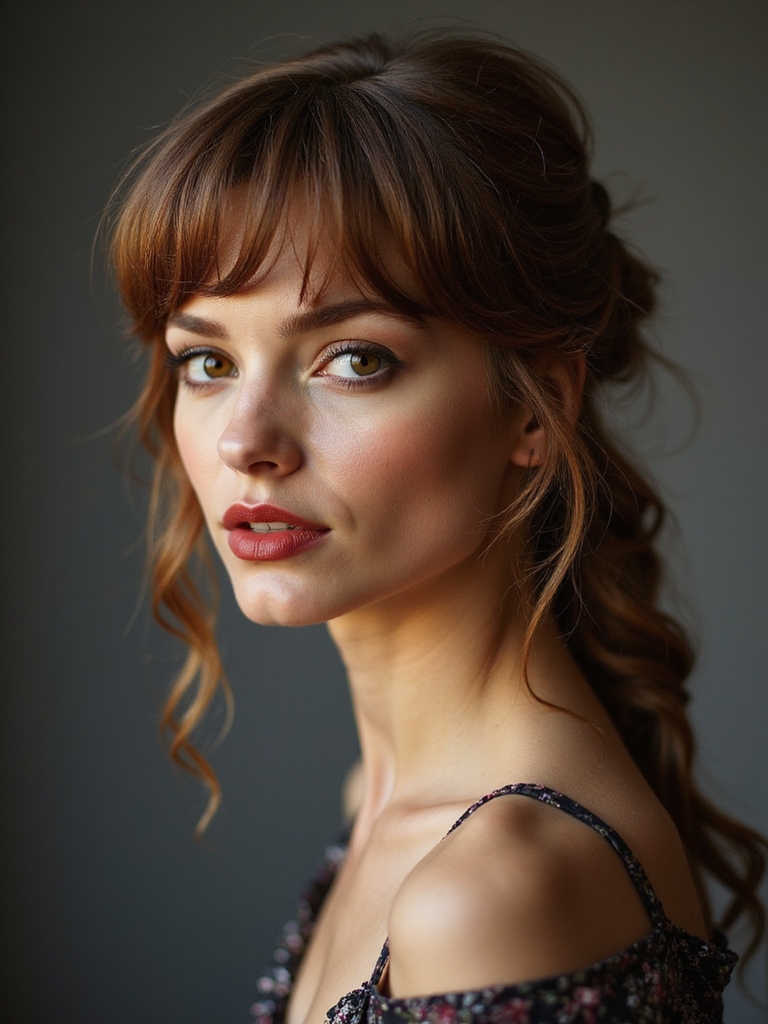 soft wispy framed braided updos