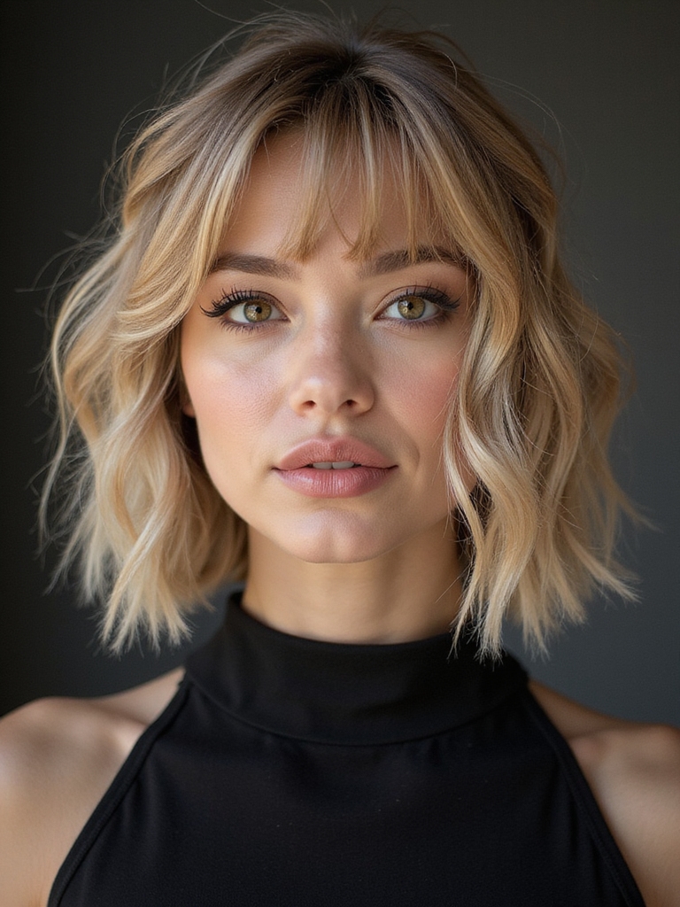 soft wispy side bangs