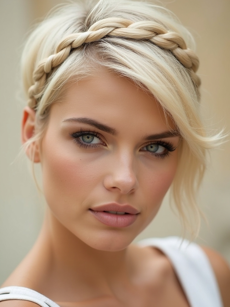 speedy textured crown braid