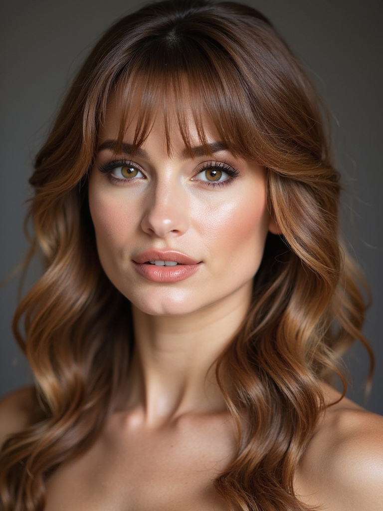 staged trims blend bangs