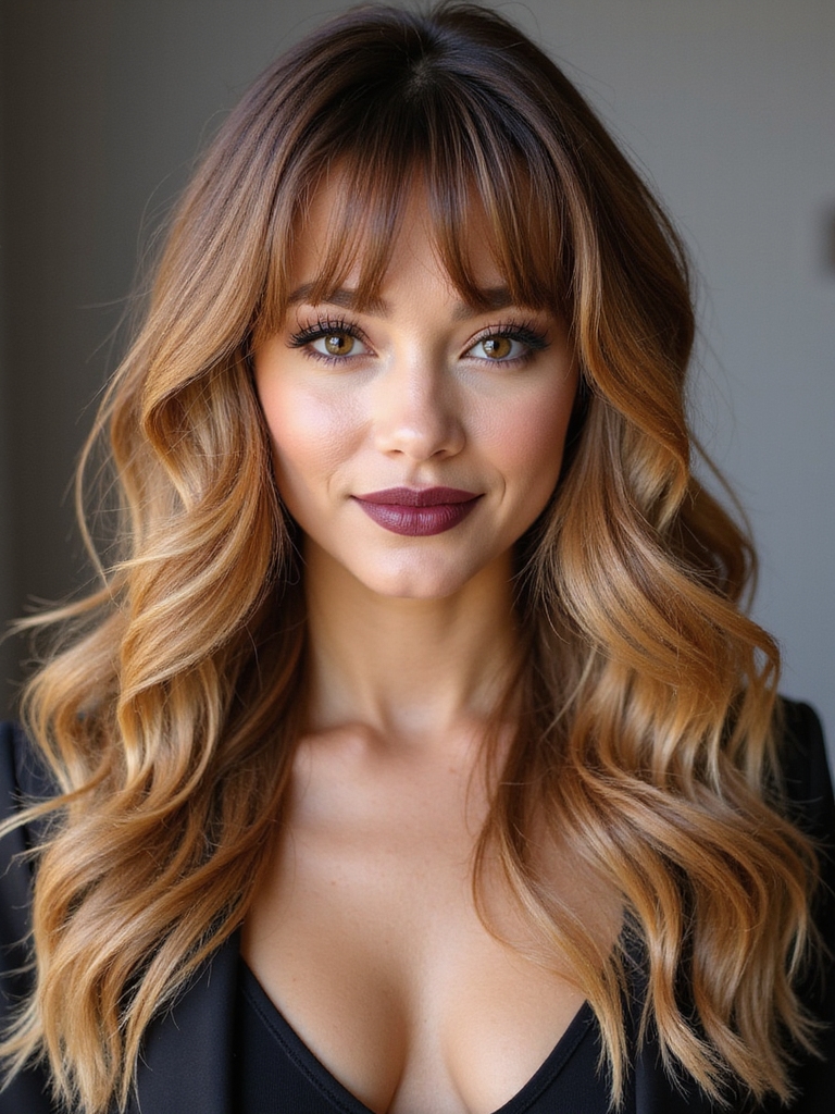 strategic face framing color placement