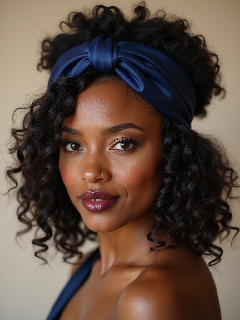 stretchy headband twist and tuck