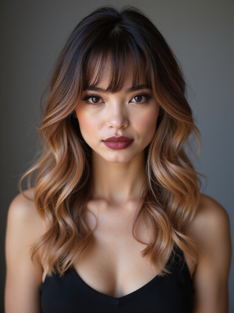 subtle balayage accents for texture