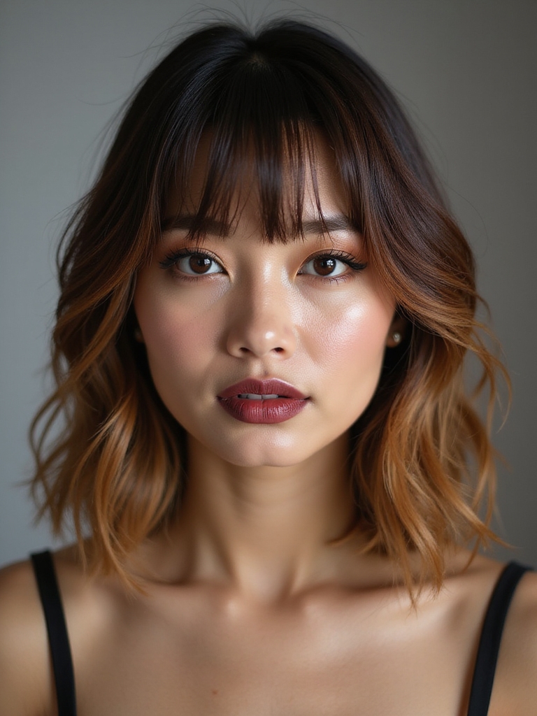 subtle balayage with pastels