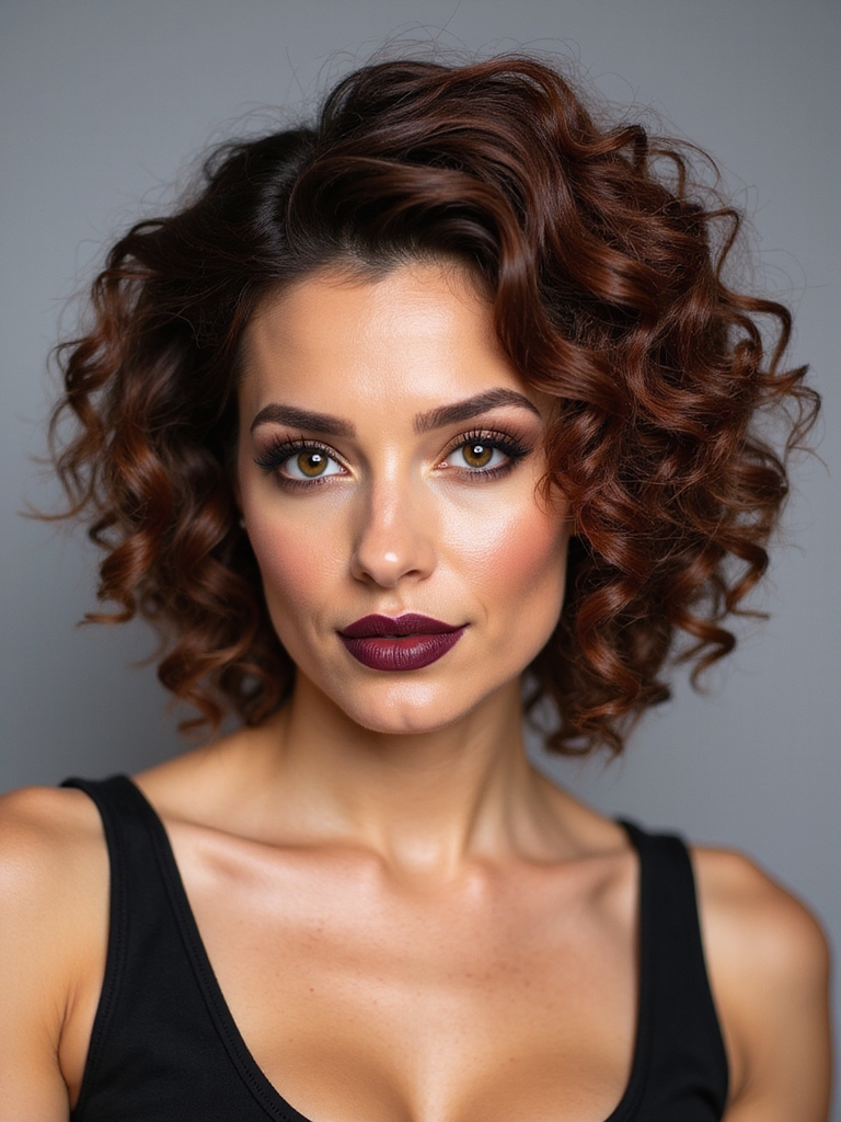 tapered sides curly top