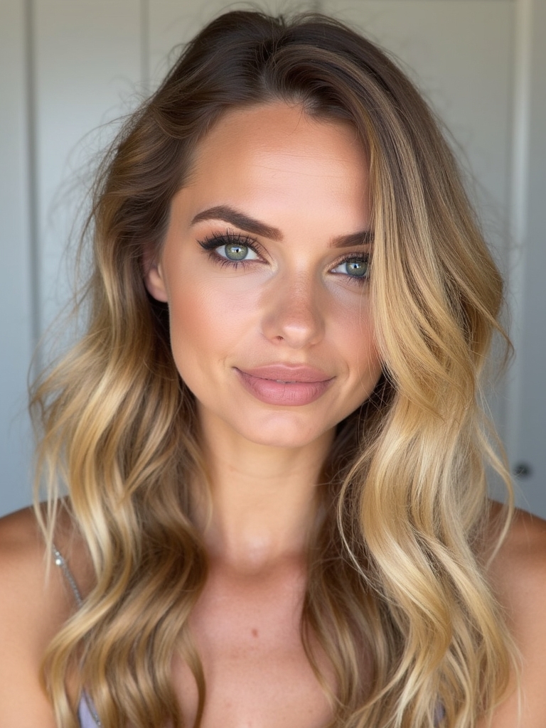 temple braid with waves