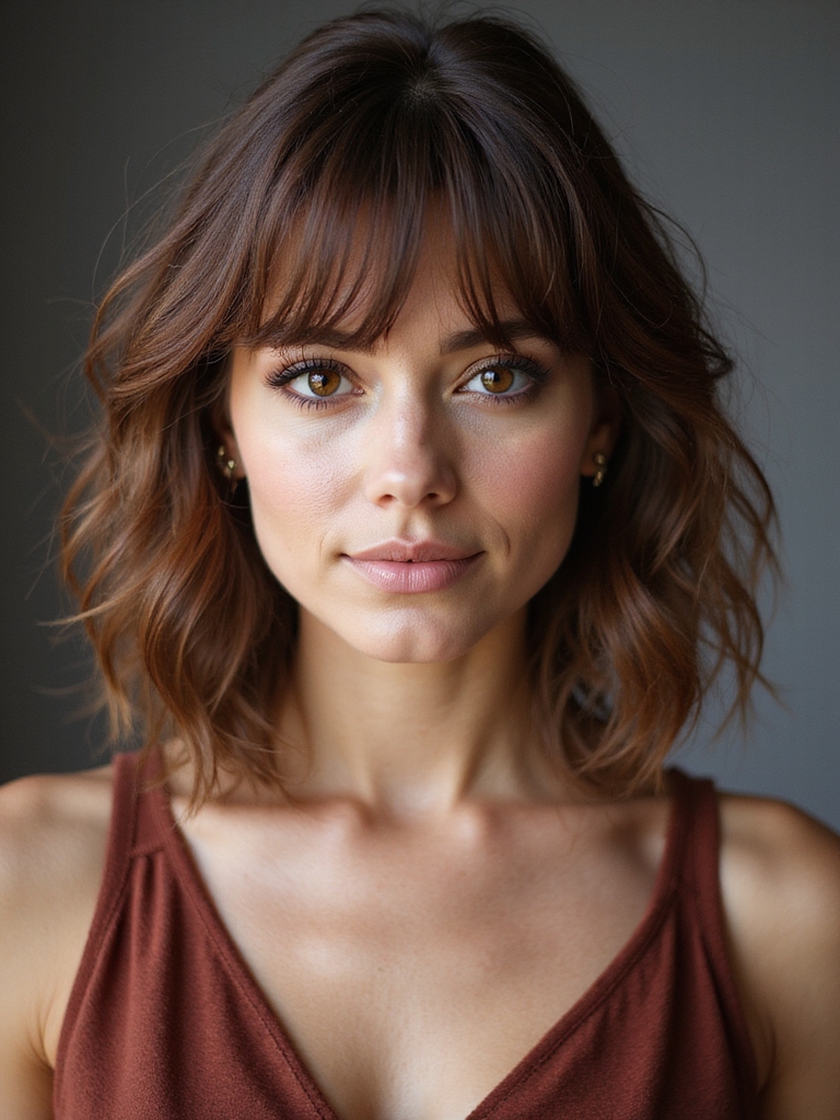 texture tailored curtain bangs guide