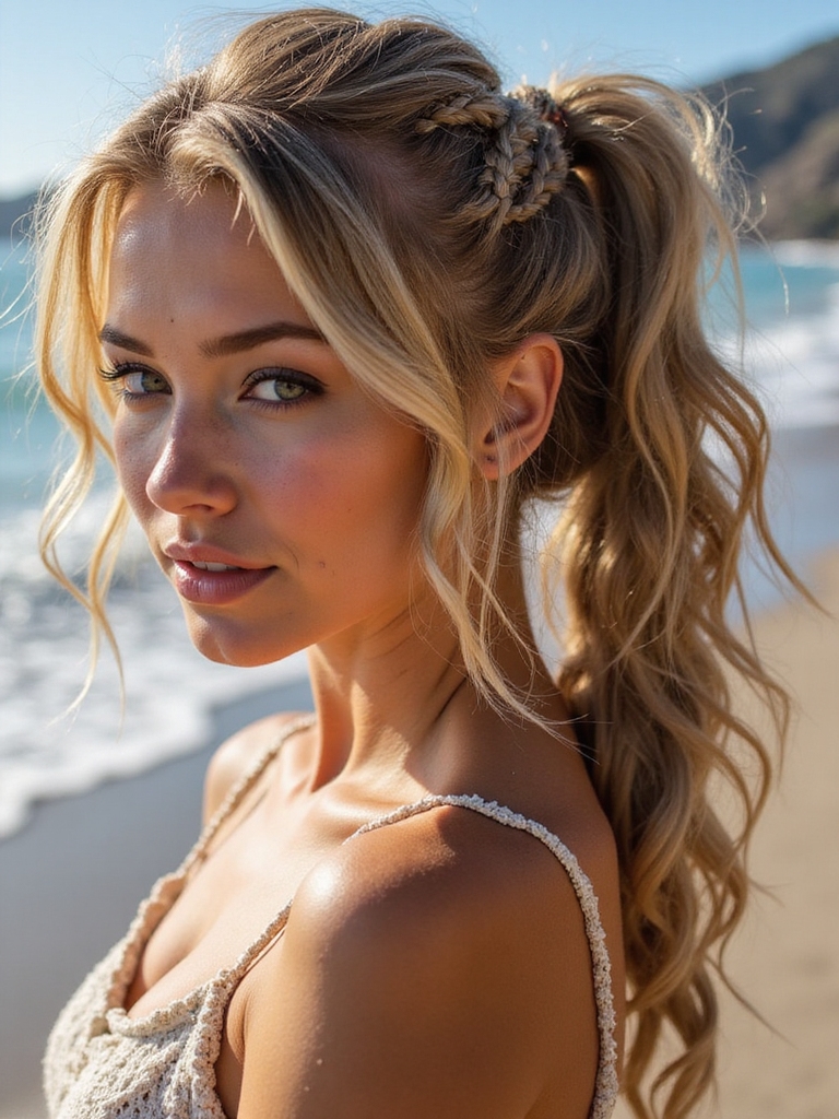 textured relaxed beachy braid