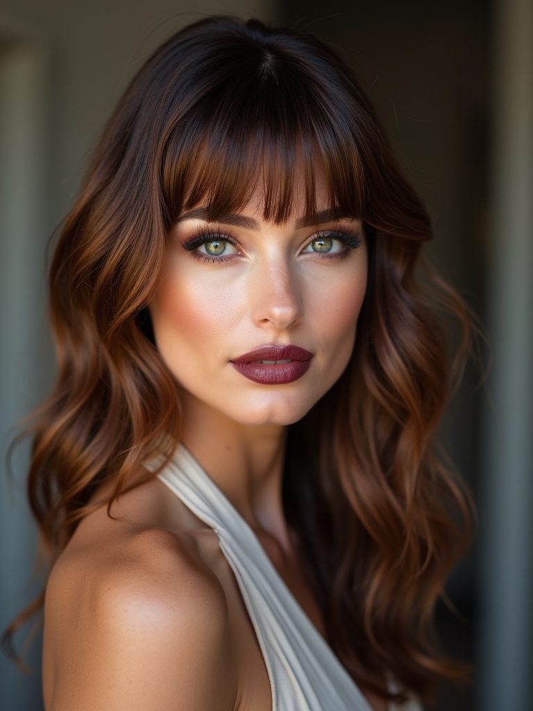 textured wispy micro bangs