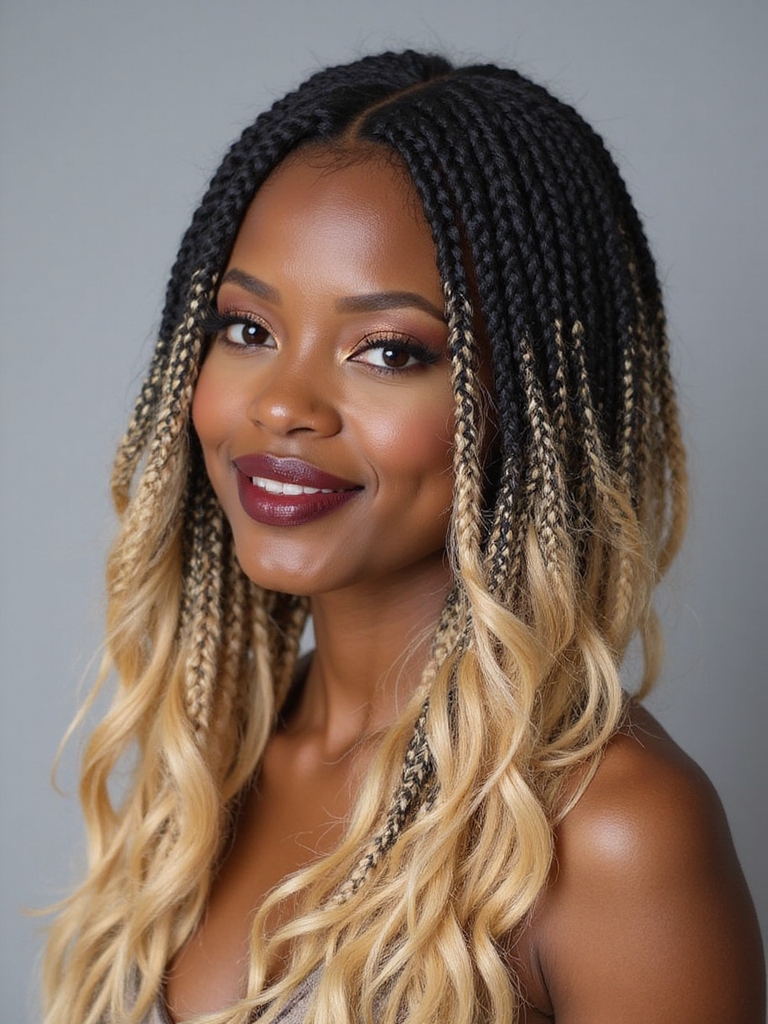 tiny braided accents in waves