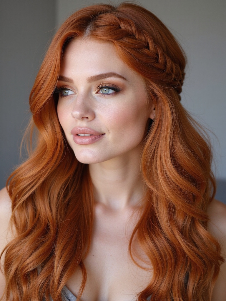 tiny braids with waves