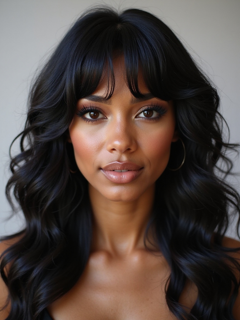 tousled beach waves with fringe
