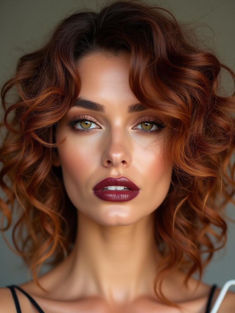 tousled shoulder length playful layers