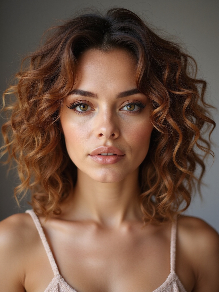 tousled wash and go curls