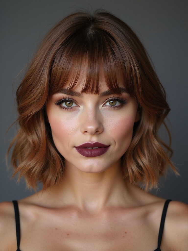 trim curtain bangs safely at home