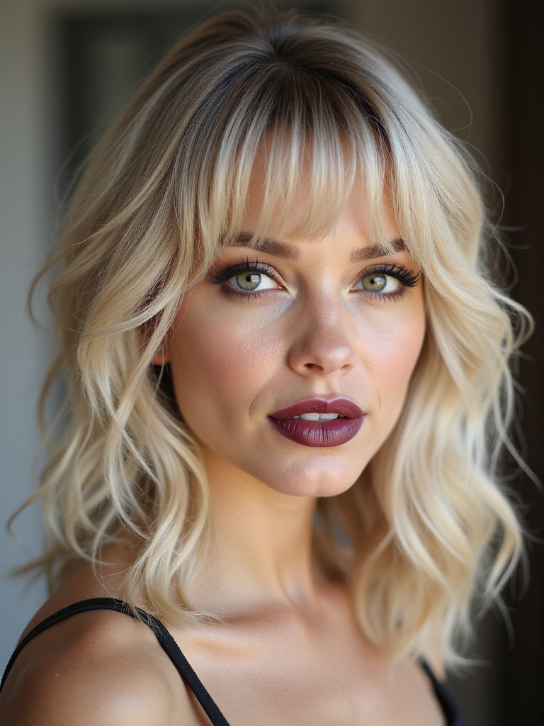 trim wispy bangs regularly