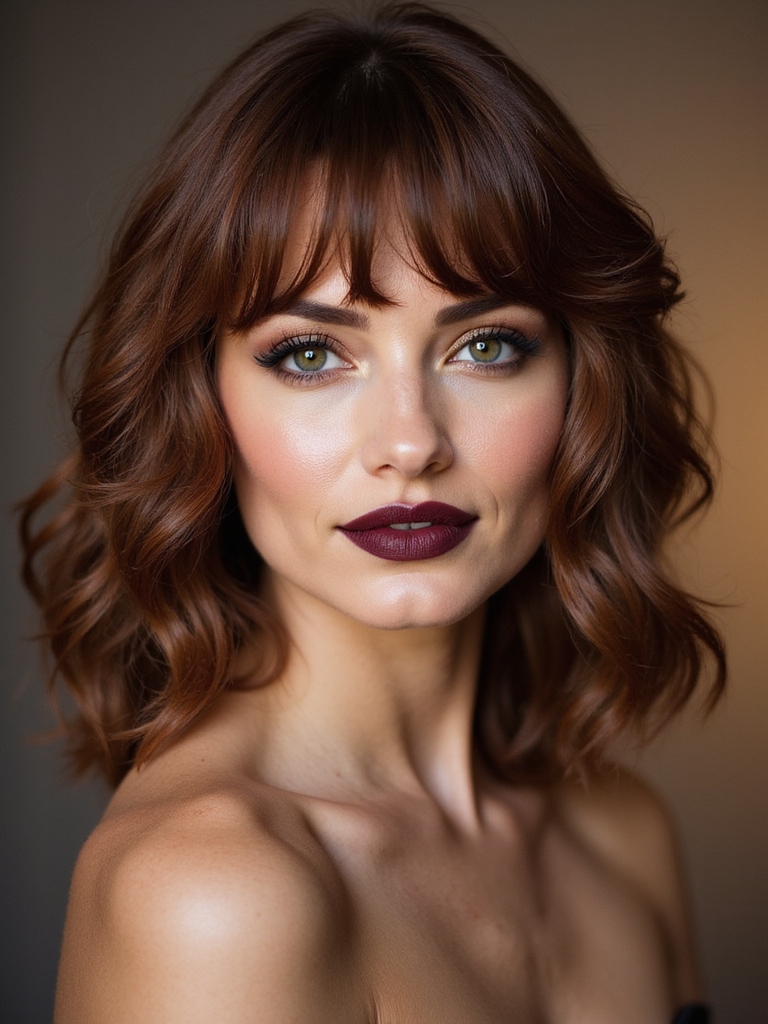 trim wispy side bangs regularly