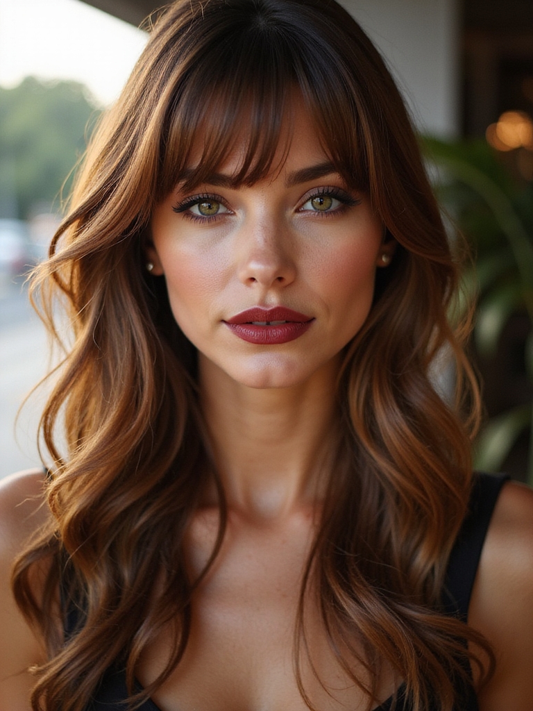 trimmed wispy bangs nightly care