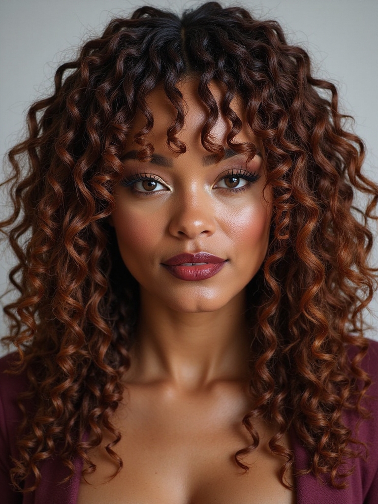 tucked braided bangs protective styling