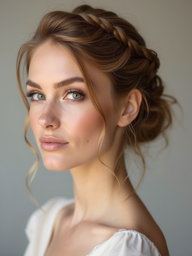 twisted crown braid technique