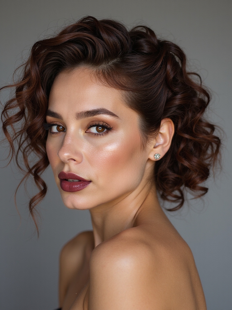 twisted low romantic chignon