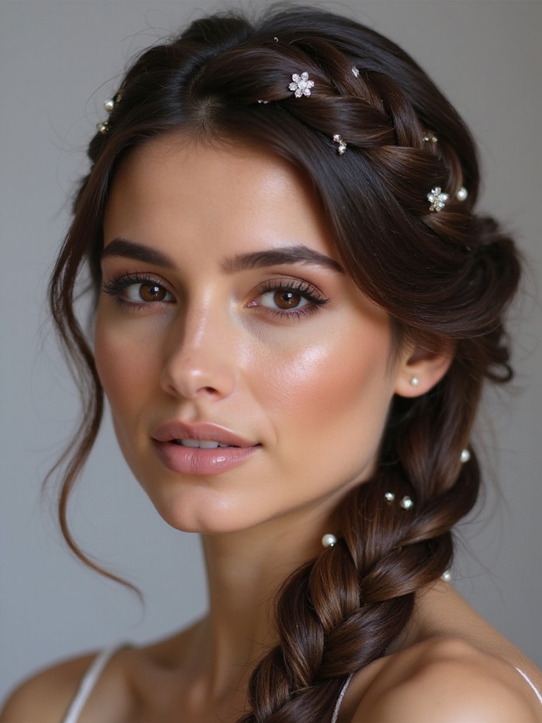 twisted side braid accessories
