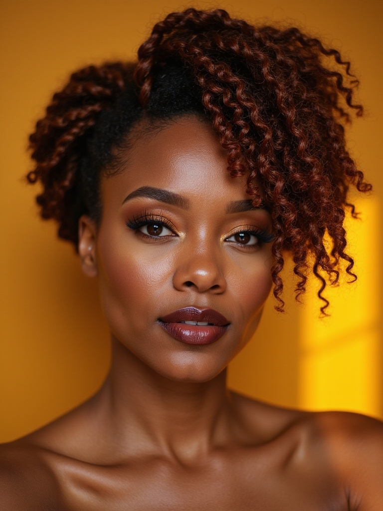 two strand twist high bun