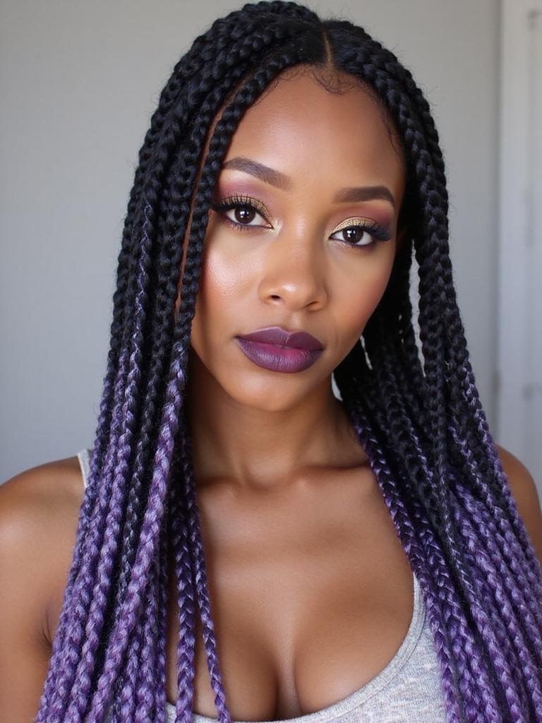 two strand twists with color