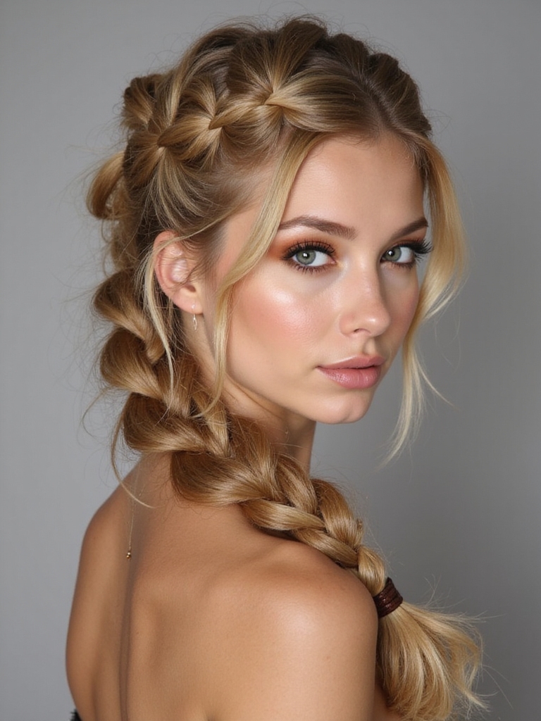 undone textured festival ready braid
