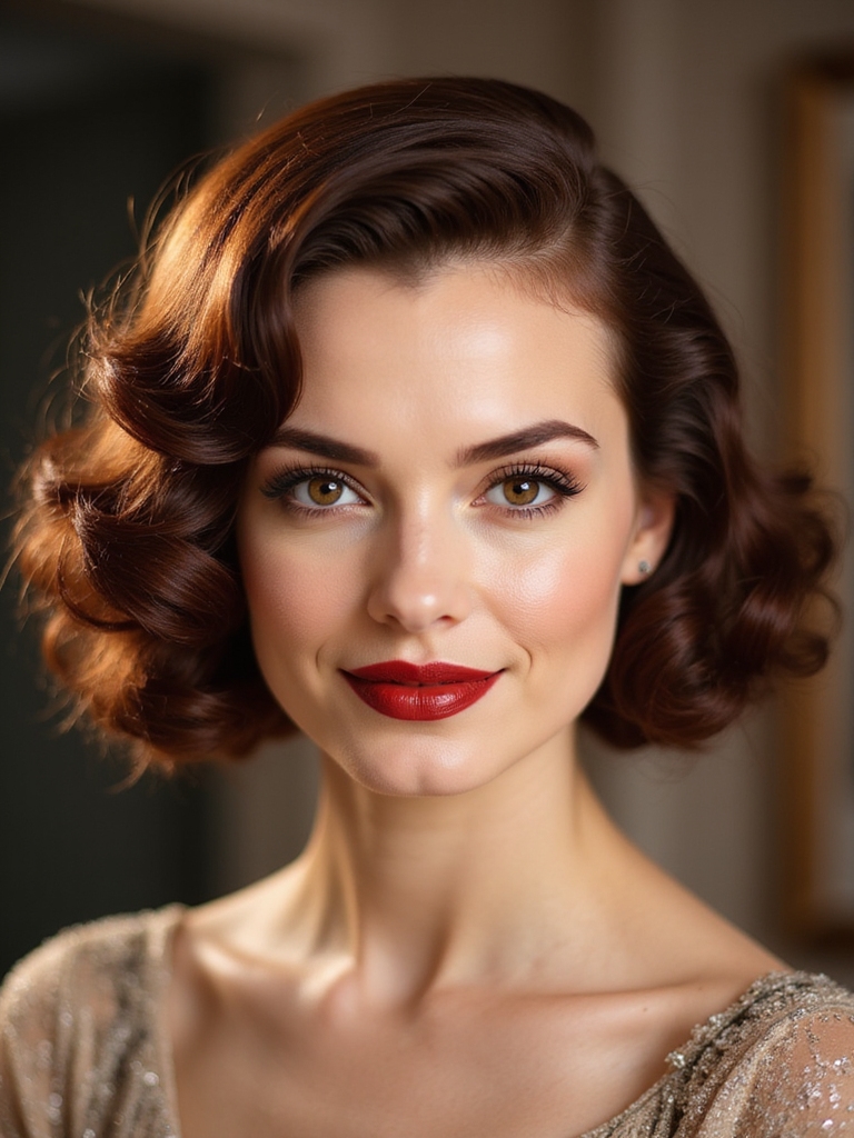 vintage bouncy pin curl glamour