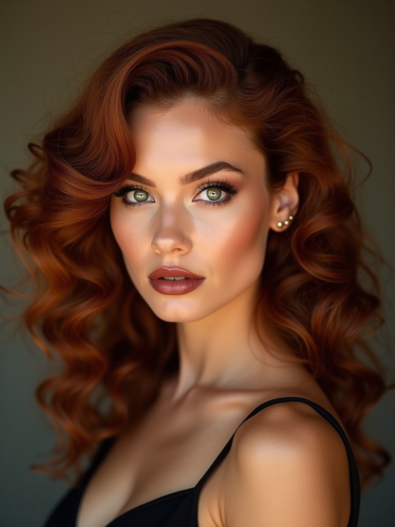 vintage glamour undone curls