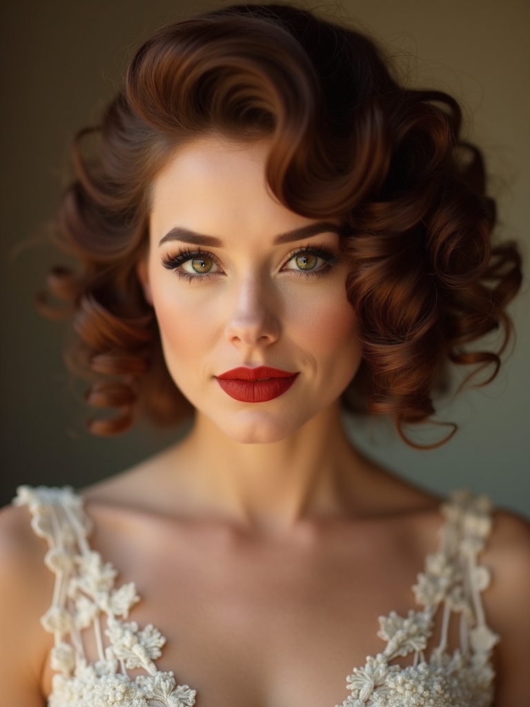 vintage pin curls modern movement