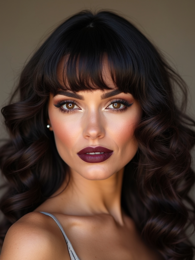 voluminous blunt fringe guidance