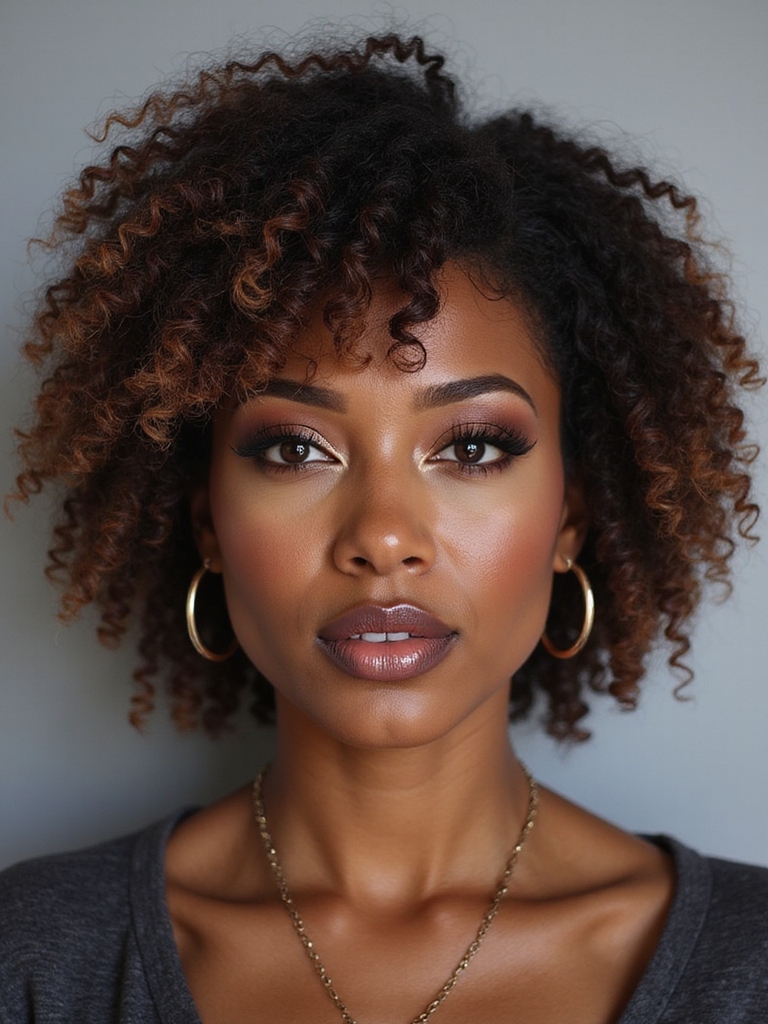 voluminous low maintenance curly bob