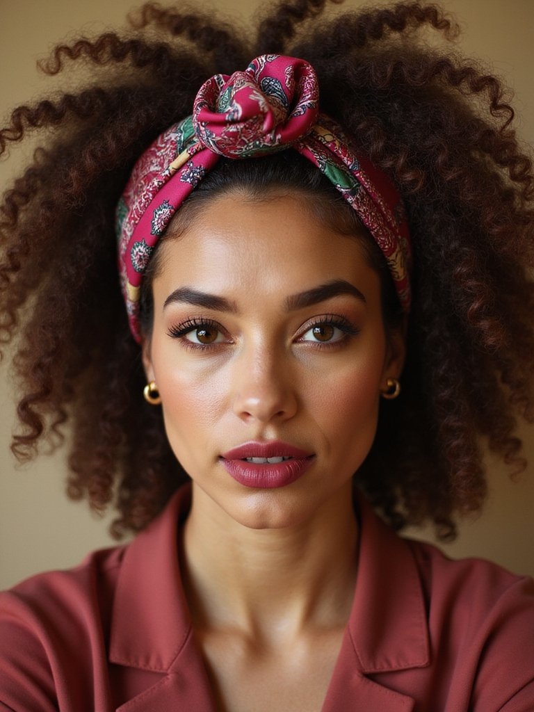 volumizing protective bandana turban