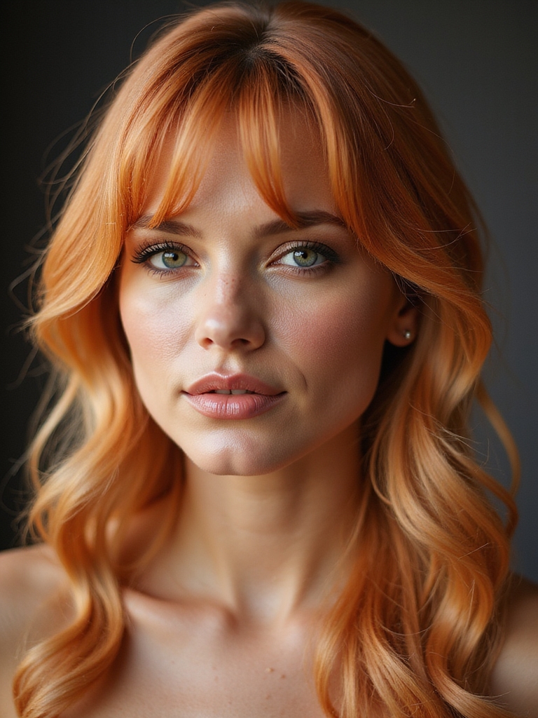 warm strawberry blonde curtains