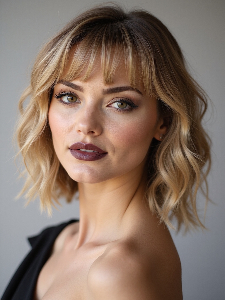 wispy bangs add volume