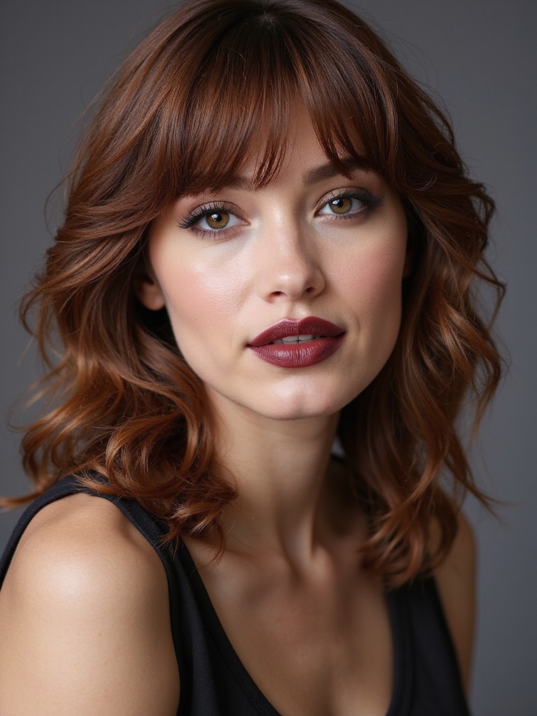 wispy bangs dry cut request