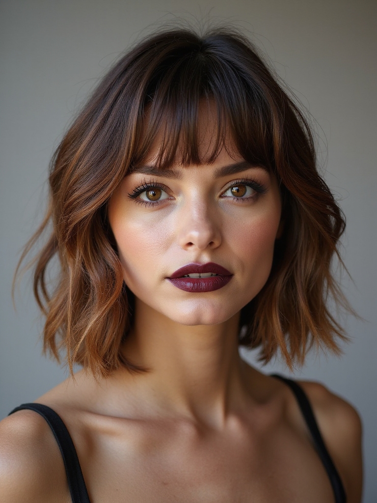 wispy bangs flatter face shapes