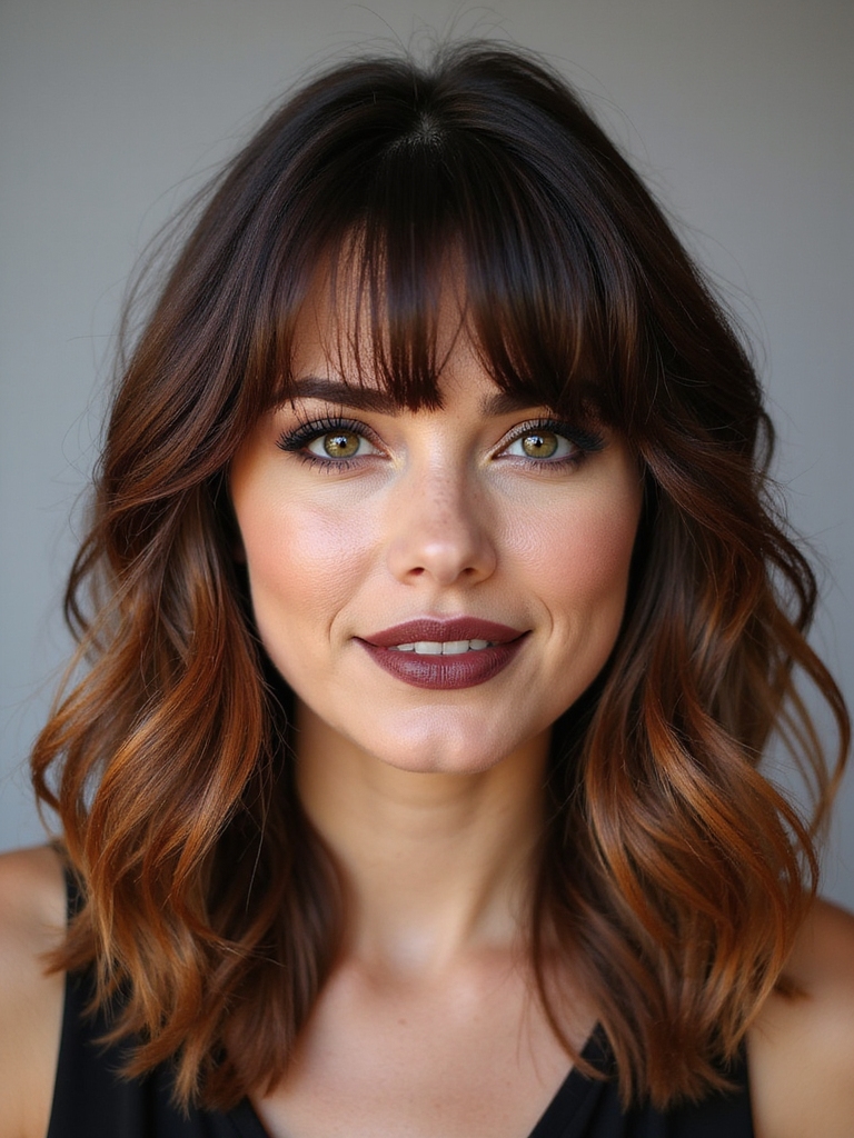 wispy bangs for face shapes