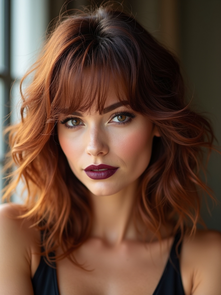 wispy bangs for thick hair