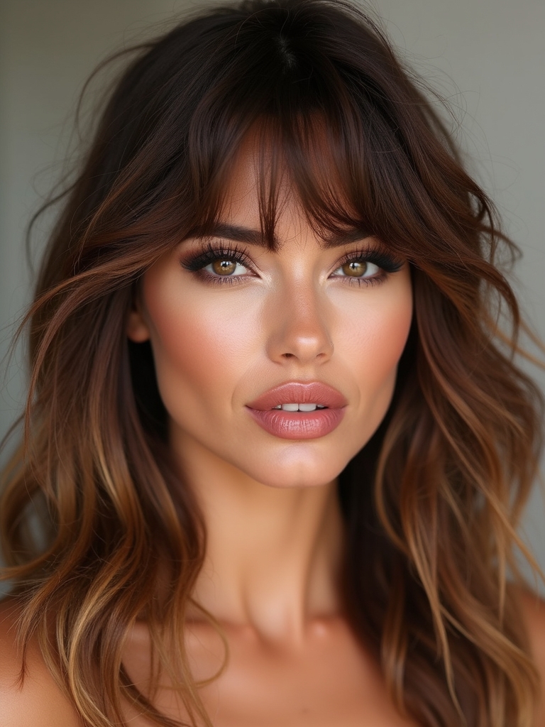 wispy bangs polished effortless transitions