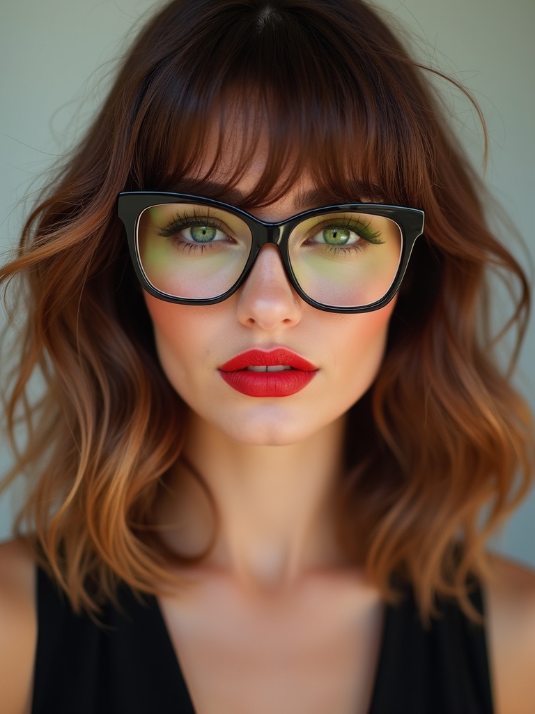wispy bangs round frames