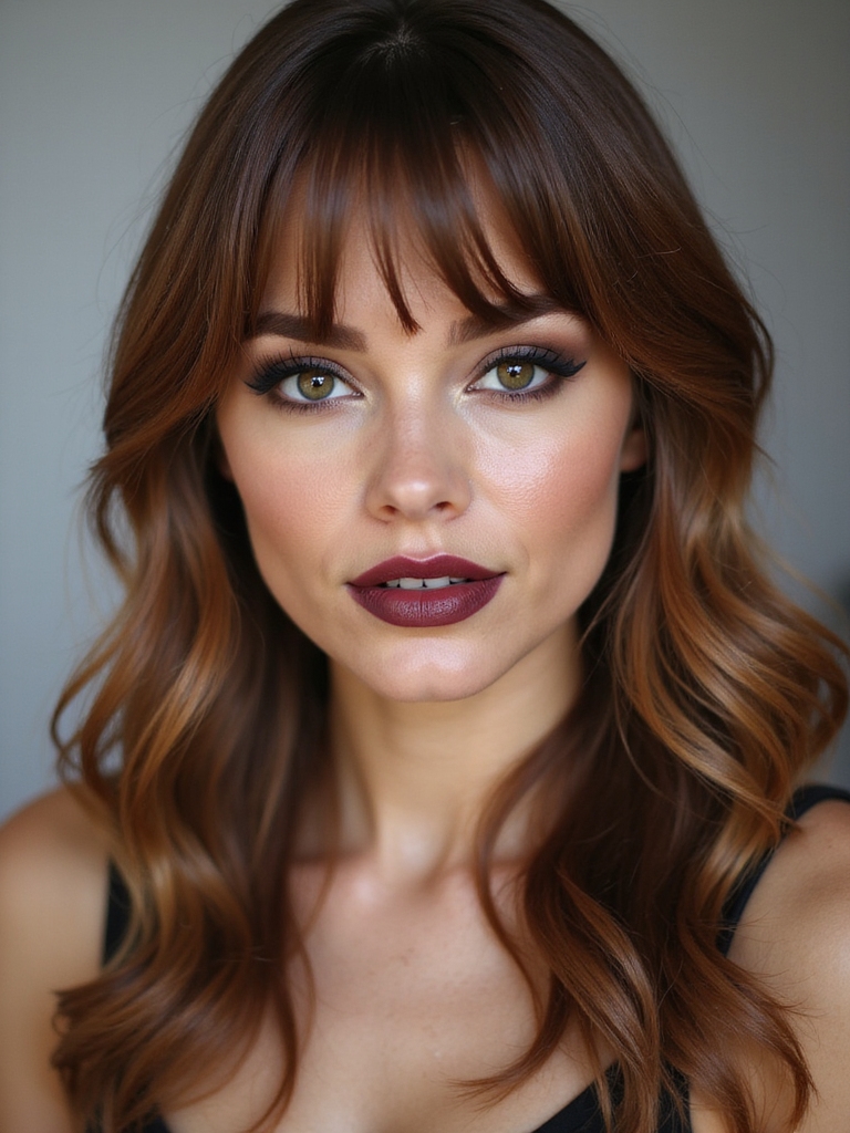 wispy bangs soft face framing